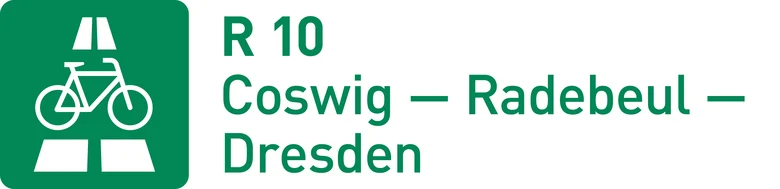 Logo zu einem Radschnellweg mit Ziffer 10