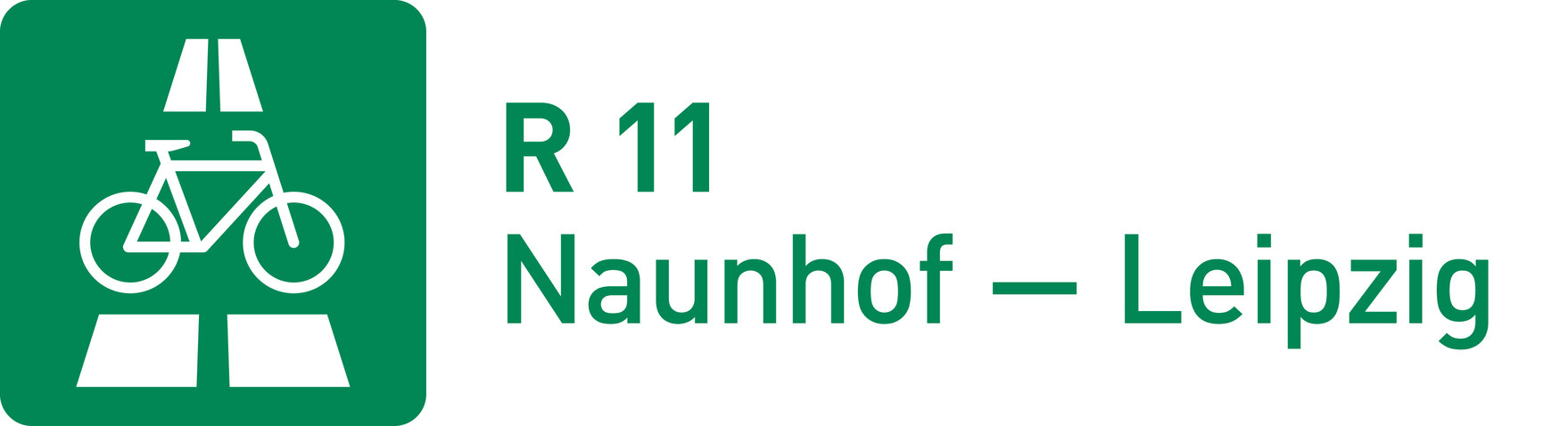 Logo zu einem Radschnellweg mit Ziffer 11