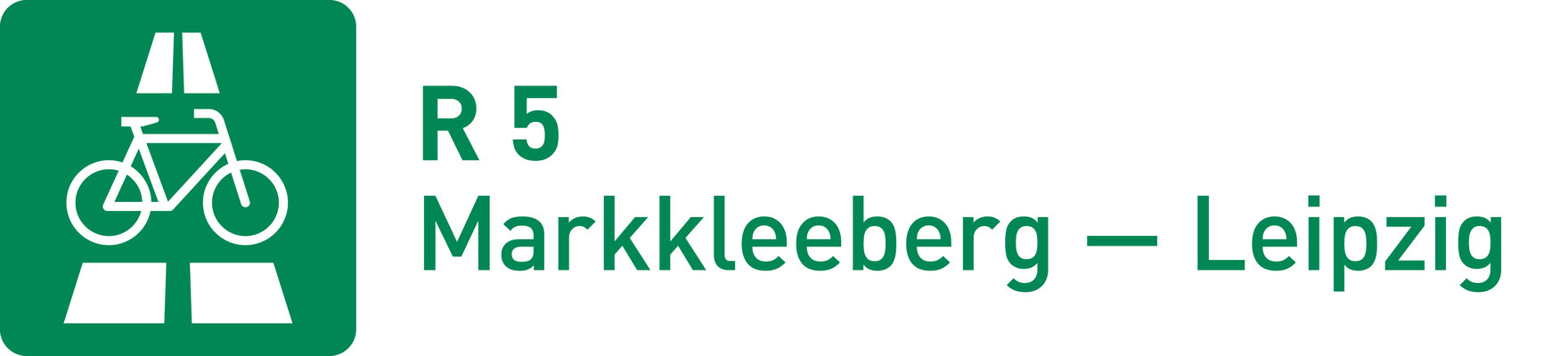 Logo zu einem Radschnellweg mit Ziffer 5