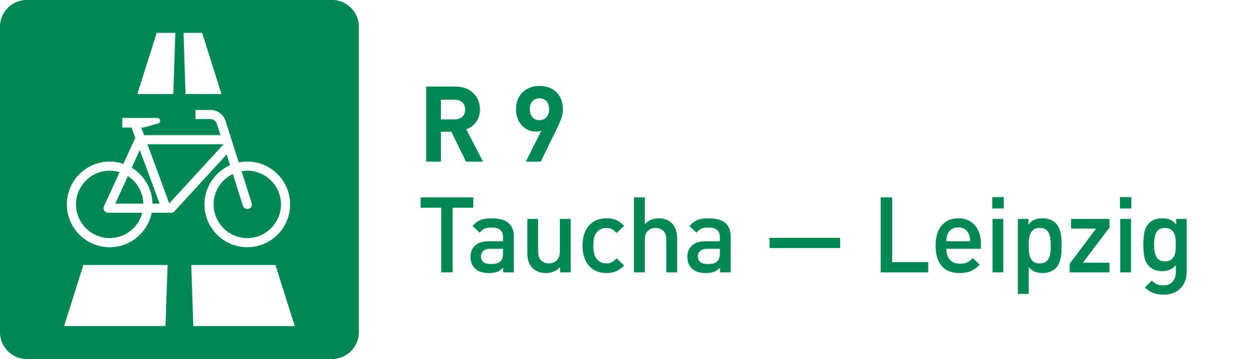 Logo zu einem Radschnellweg mit Ziffer 9